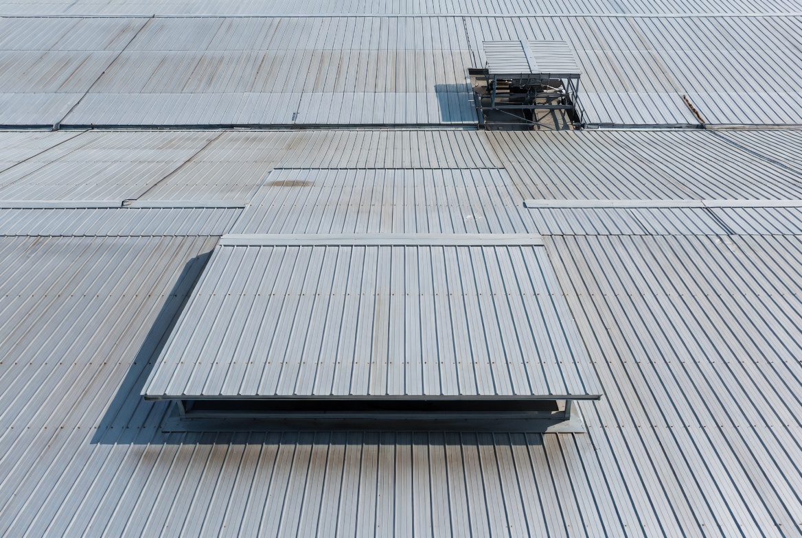 High-resolution aerial roof detail